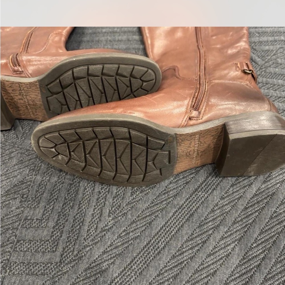 ANTONIO MELANI Tan Leather Winter Boots - Picture 5 of 8